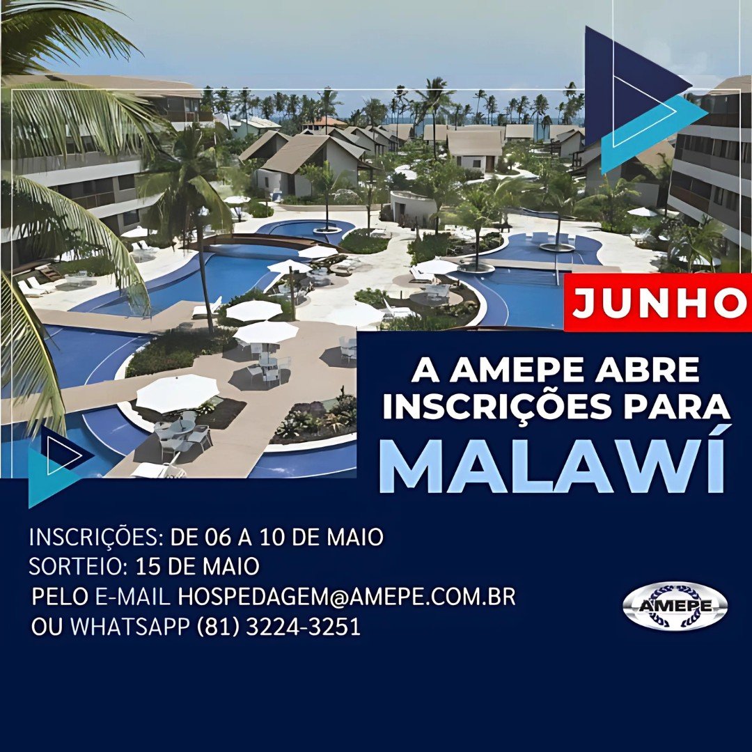 Imagem de capa - Inscrições para hospedagem em Muro Alto no mês de JUNHO começam nesta segunda-feira (6)