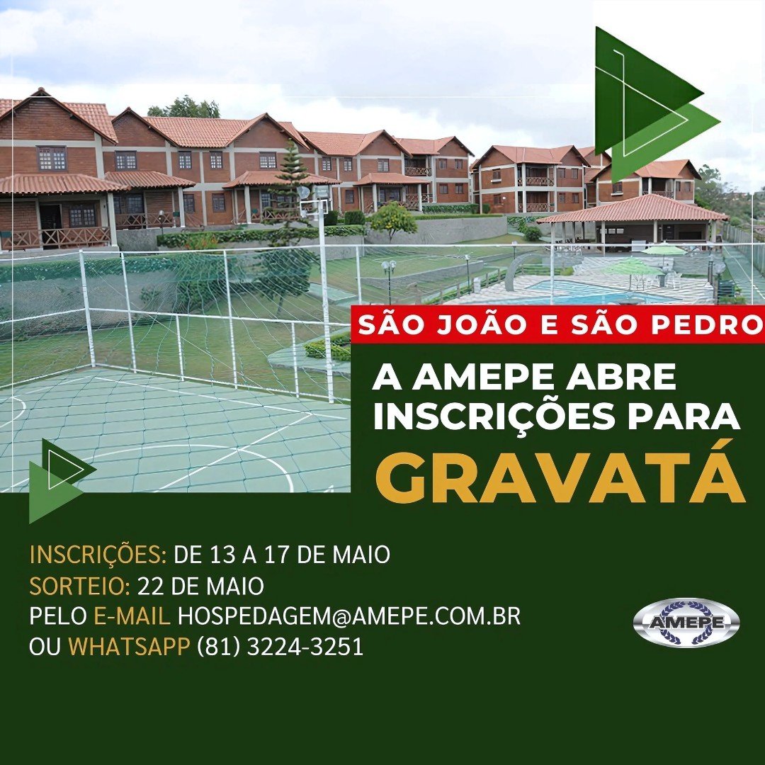 Imagem de Capa - Começam nesta segunda (13) as inscrições para hospedagem em Gravatá nos feriados de São João e São Pedro