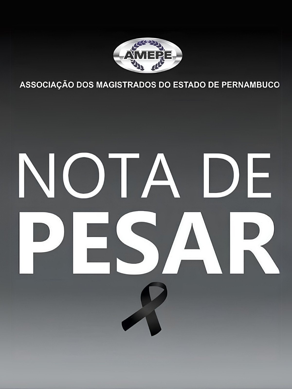 Imagem de Capa - Nota de pesar - Falecimento do desembargador emérito Ivonaldo Pereira de Miranda