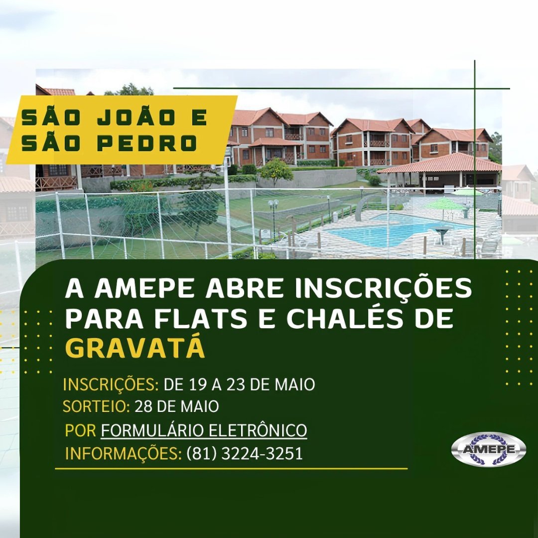 Imagem de Capa - Inscrições para hospedagem em Gravatá nos feriados de São João e São Pedro começam nesta segunda (19)