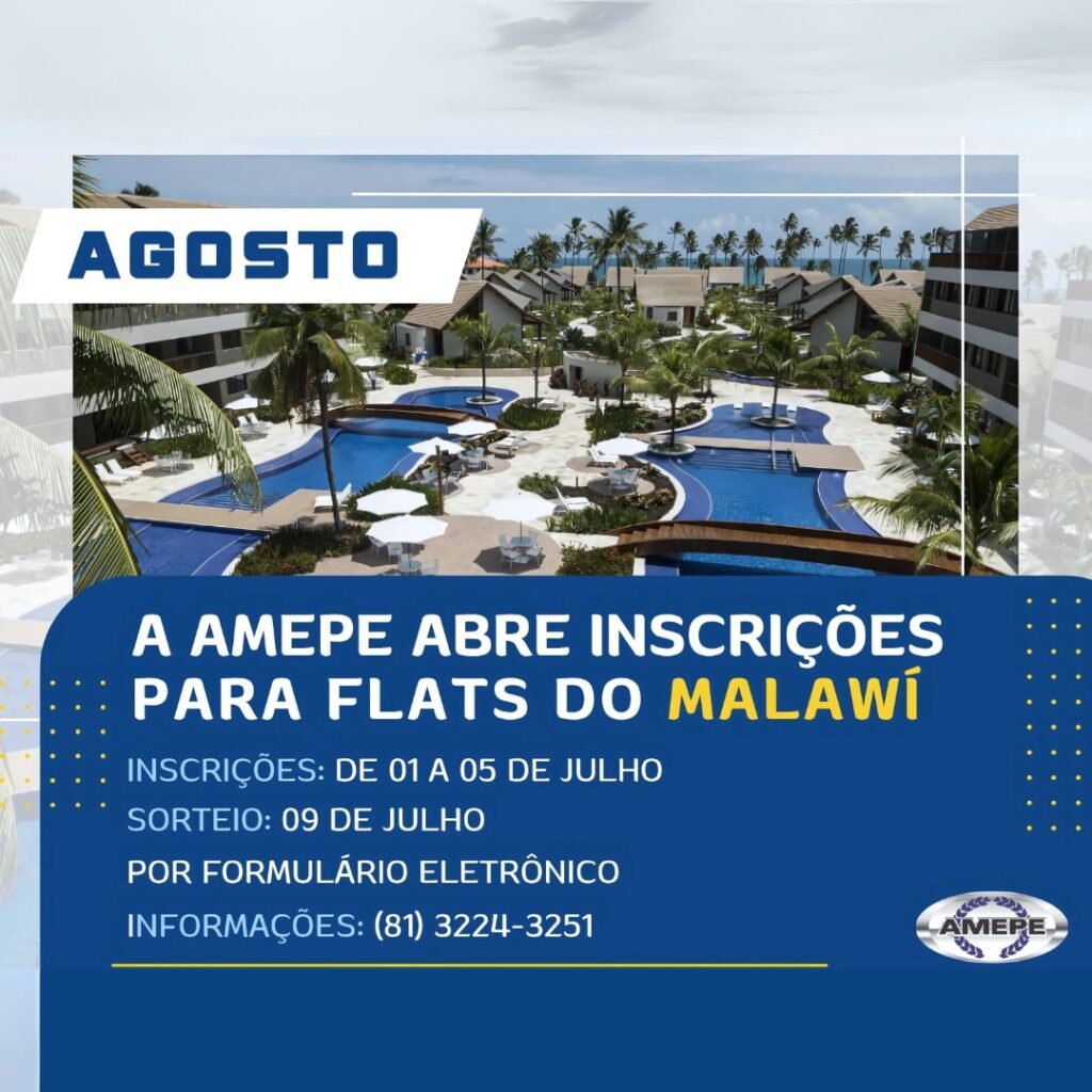 Imagem de Capa - Inscrições para hospedagem nos flats de Muro Alto em AGOSTO começam nesta terça (1º)