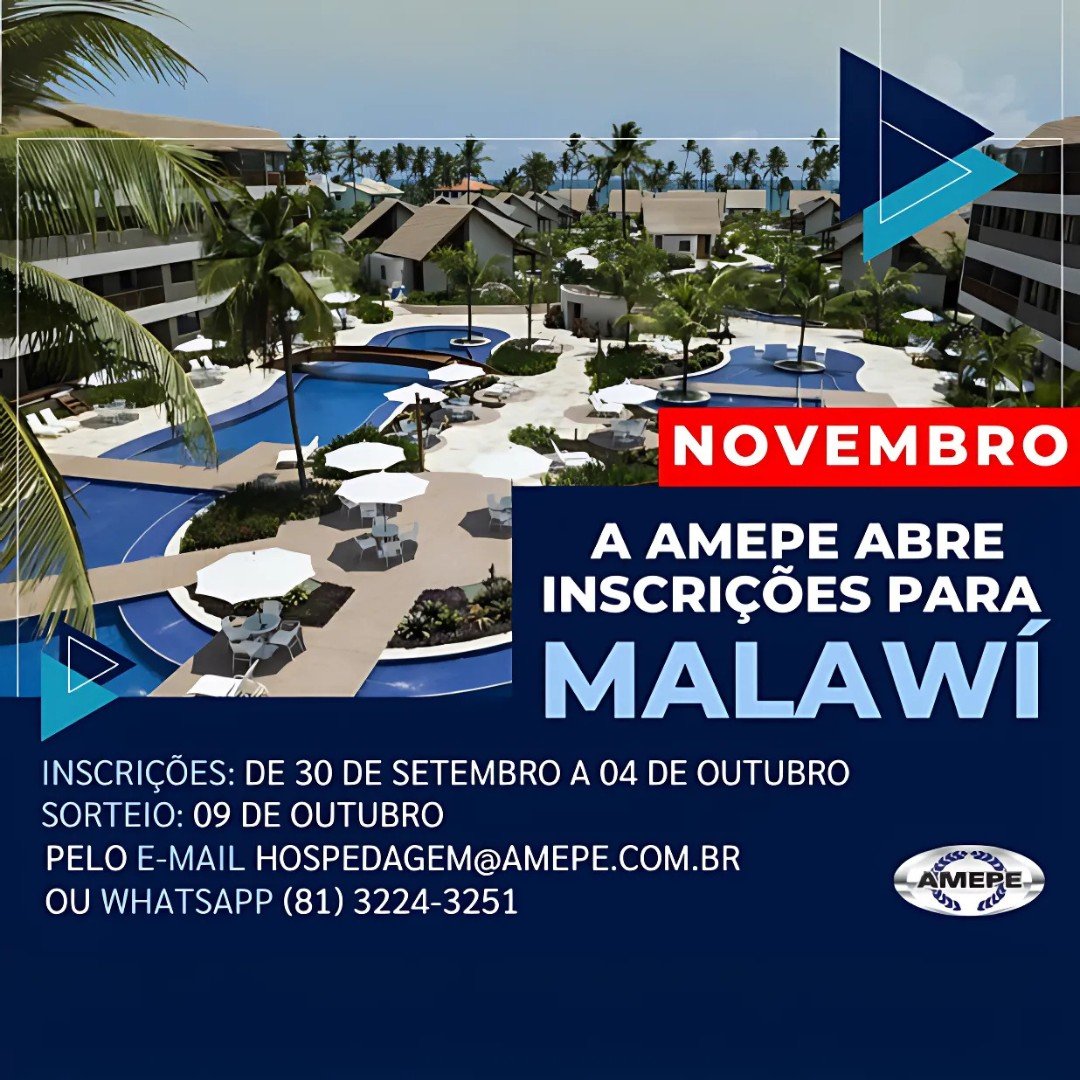 Imagem de capa - Começam nesta segunda-feira (31) as inscrições para hospedagem nos flats de Muro Alto no mês de NOVEMBRO