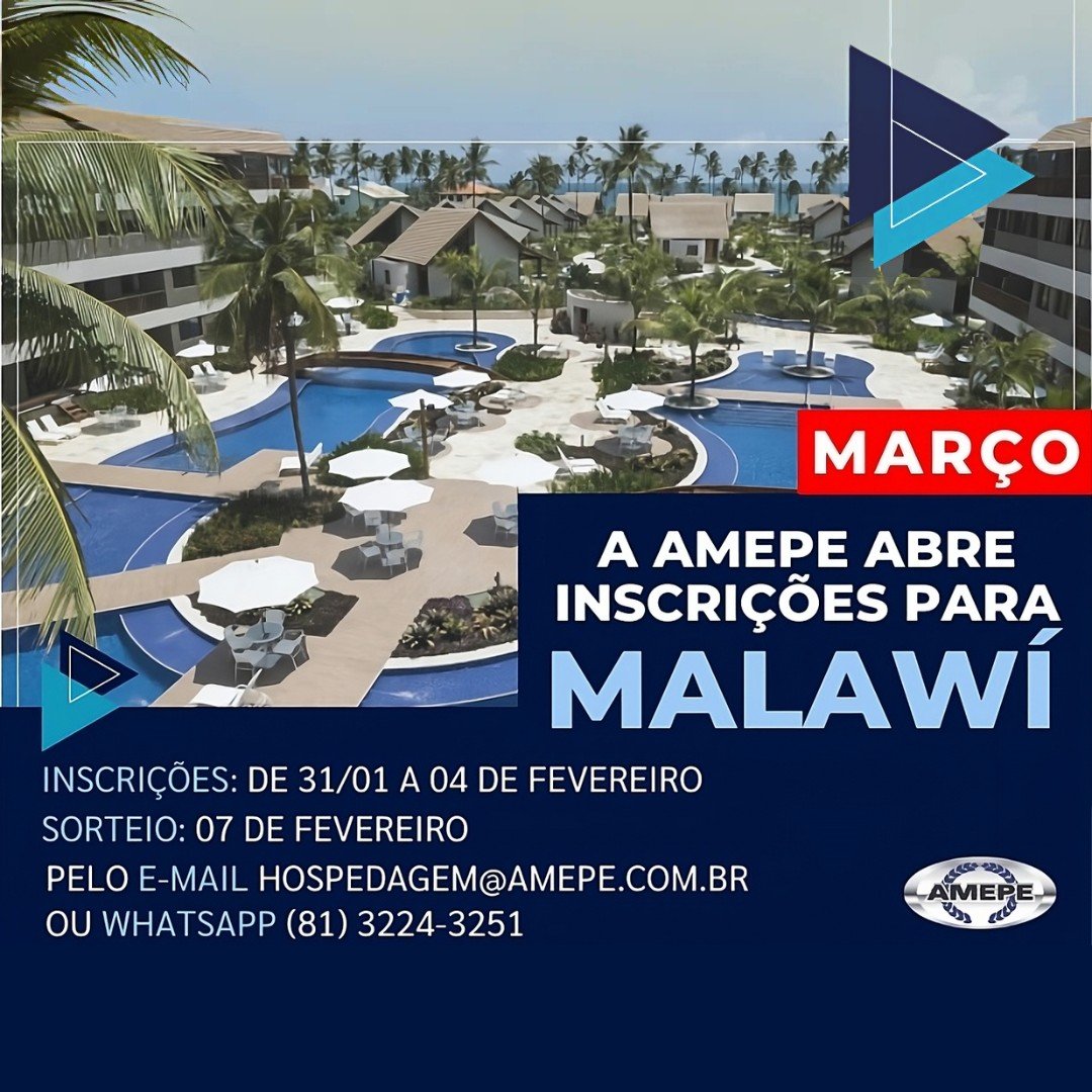 imagem de capa - Inscrições para hospedagem nos flats de Muro Alto no mês de MARÇO começam nesta quarta-feira (31)