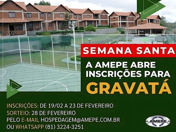 Imagem de Capa - Começam nesta segunda-feira (19) as inscrições para hospedagem em Gravatá durante a Semana Santa