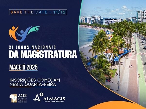 Imagem de Capa - Participe dos XI Jogos Nacionais da Magistratura. AMEPE irá custear as inscrições dos seus associadas e associados