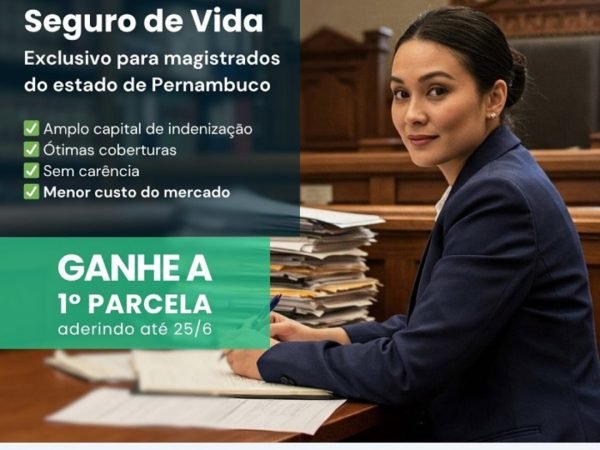 Imagem de capa - Faça parte do seguro de vida exclusivo da magistratura pernambucana
