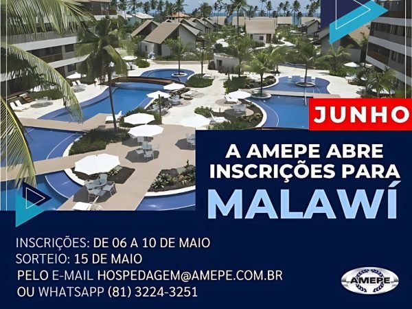 Imagem de capa - Inscrições para hospedagem em Muro Alto no mês de JUNHO começam nesta segunda-feira (6)