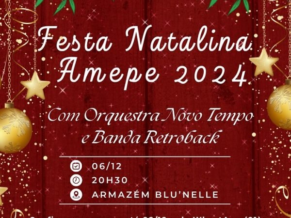 imagem de capa - Conheça as atrações da Festa Natalina da AMEPE e confirme sua presença