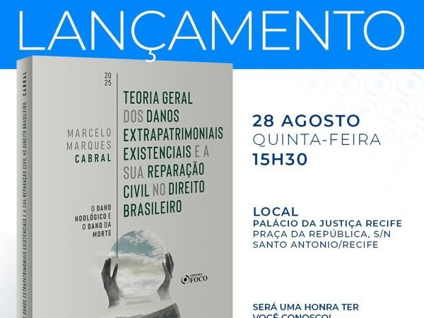 Livro amplia as fronteiras do Direito Civil brasileiro ao apresentar uma tipologia sistematizada dos chamados danos extrapatrimoniais existenciais
